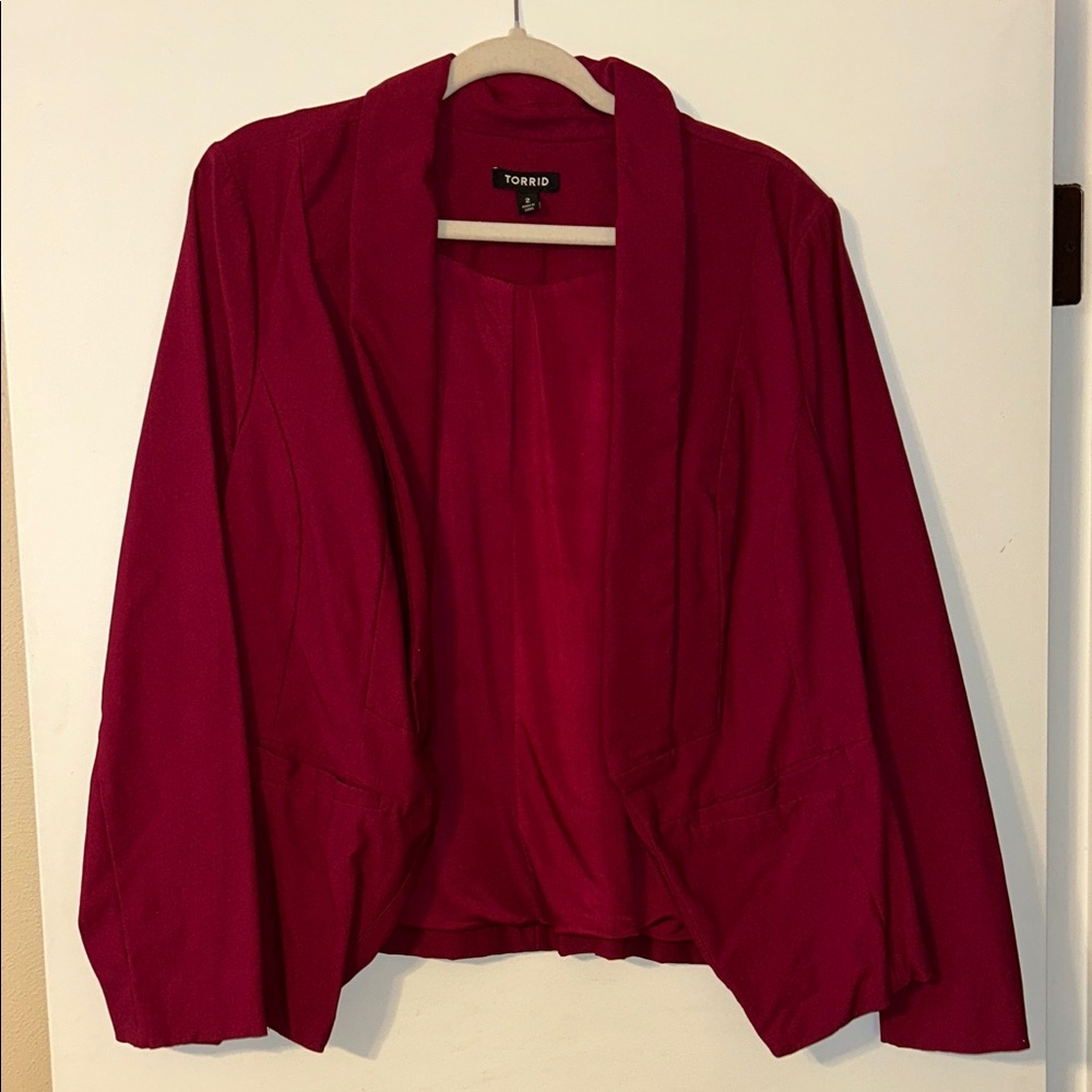 Torrid Women's Vibrant Berry Blazer